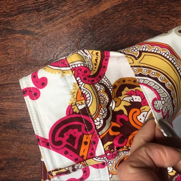 Cache Cropped Spring Summer stretch  pants 6 - Picture 4 of 6